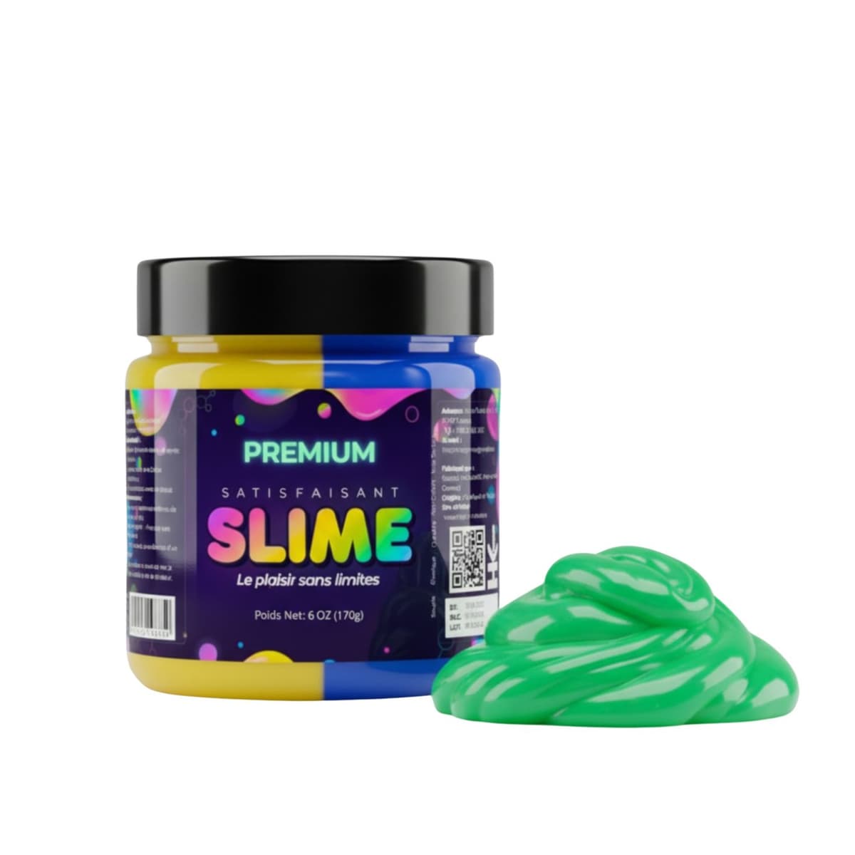 Slime Bicolore Jaune+Bleu