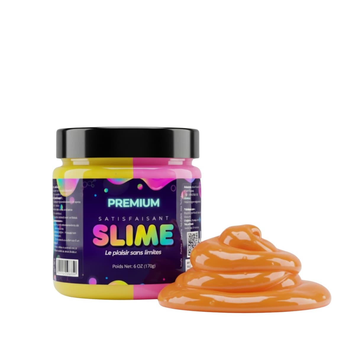 Slime Bicolore Jaune+Rose