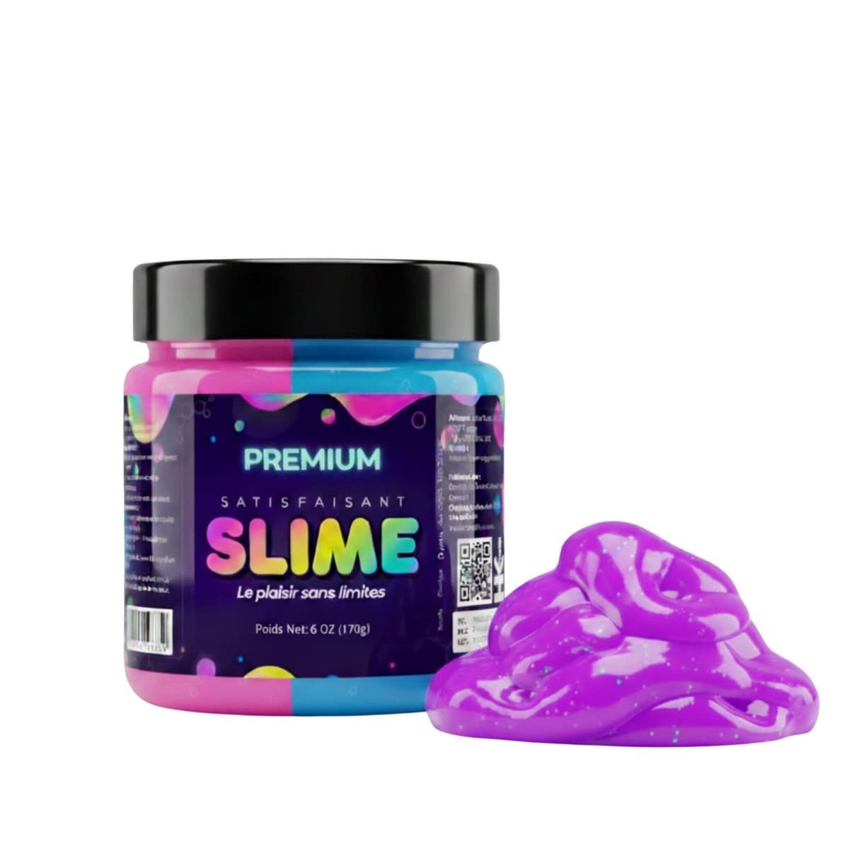 Slime Bicolore Rose+Bleu